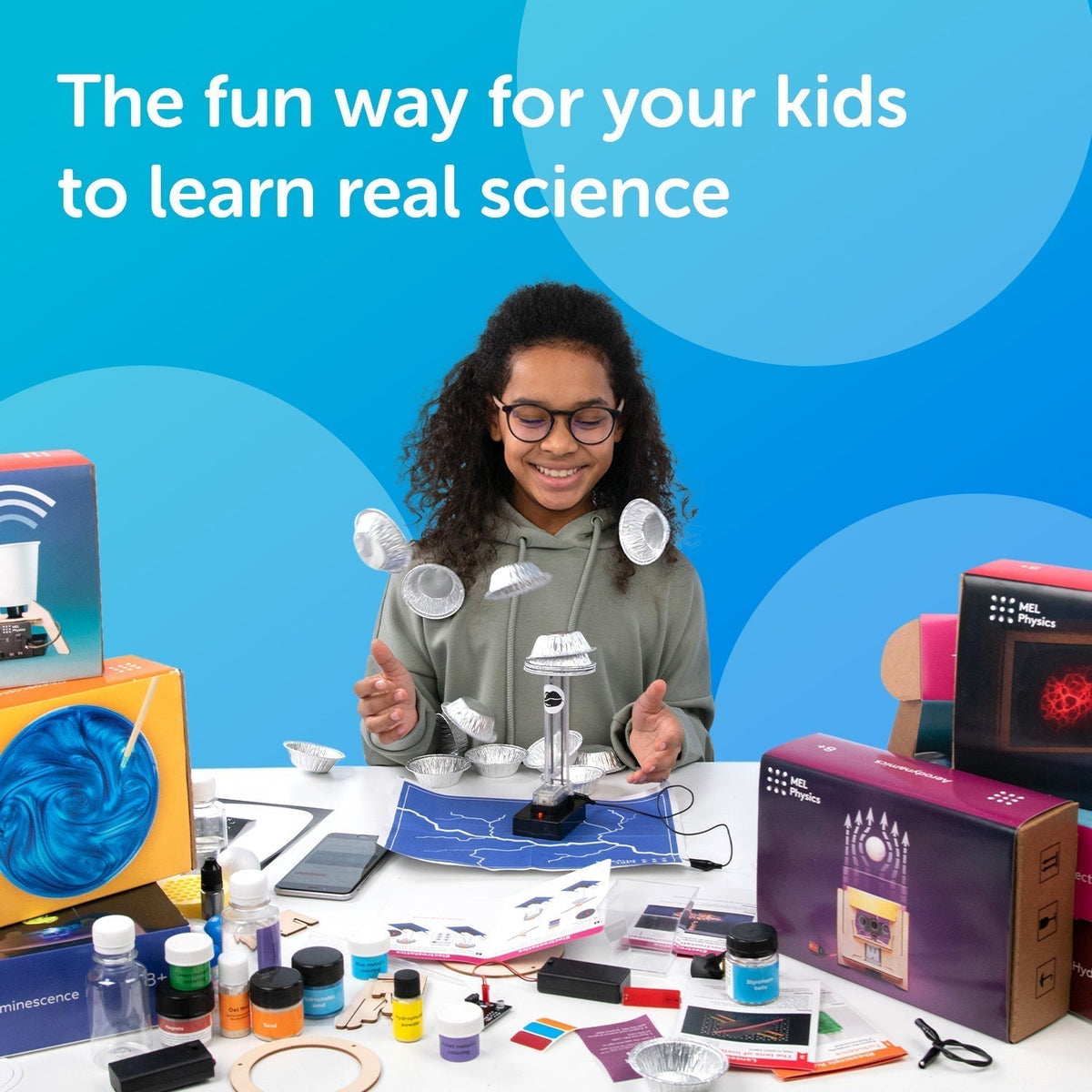 MEL MIXED BUNDLE — 3 or 5 kits. Chemistry, physics, STEM. Ages 7+